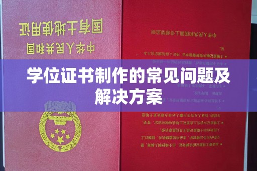 潼南学位证书制作的常见问题及解决方案